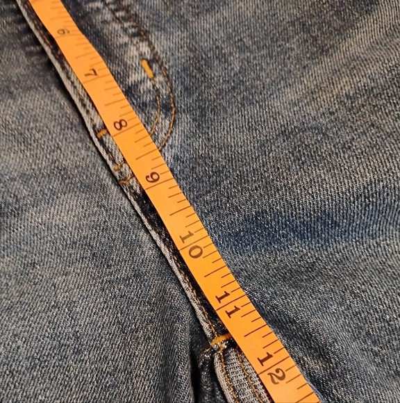 🆕 Madewell Blue Slim Demi Boot Frayed Raw Hem Jeans, Size 27, New - Picture 12 of 14